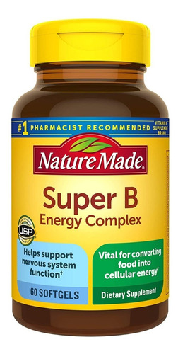 Vitamina Super B Energy Complex Nature Made 60 Capsulas