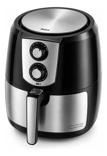 Air Fryer Philco Jumbo 7,2l Inox Grande Sem Óleo Family | Frete grátis
