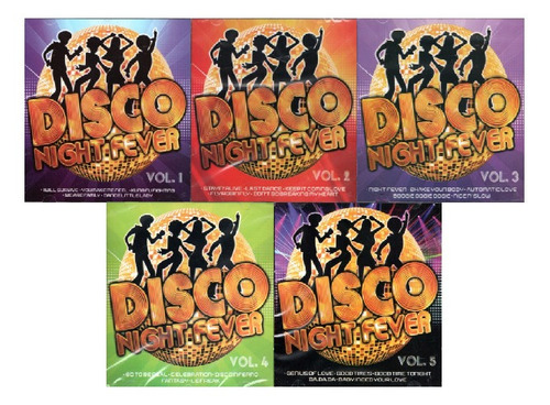 Kit Cd Disco Night Fever - Vol.1 Ao Vol.5