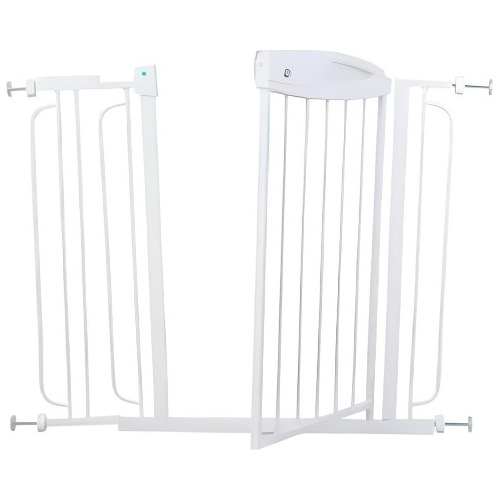 Puerta O Reja  De Seguridad Kidscool Ancho 75 A 80 Cm Blanco