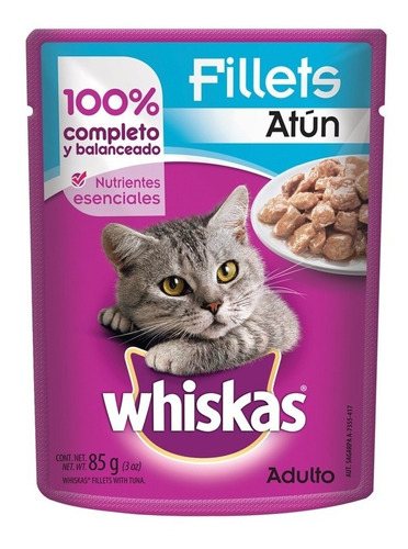 Alimento Para Gato Whiskas Atún Adulto 85 Gr