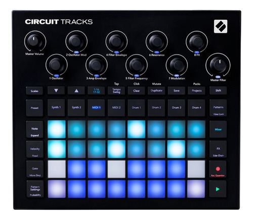 Sintetizador Midi USB Novation Circuit Tracks + NFC y