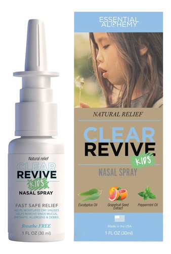 Clear Revive Para Ninos Todo Natural, Seguro, Alivio Rapido