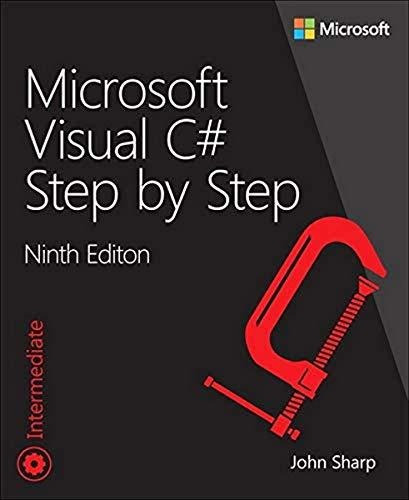 Book : Microsoft Visual C# Step By Step (developer...