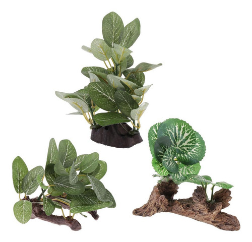 2 Plantas De Hierba De Agua Artificial De Resina Para Tanque