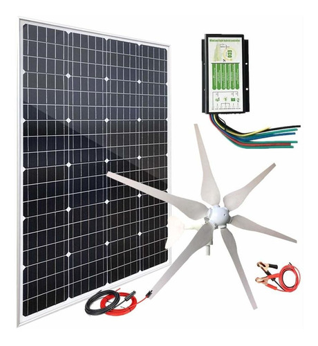 Generador Turbina Viento 400 Panel Solar Monocristalino