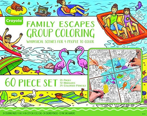 Su Grupo De Crayola Escapes Kit Para Colorear, Proyecto De A
