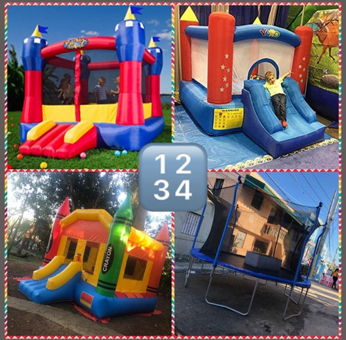 Colchon Inflable Tipo Castillo Con Tobogan 3x5