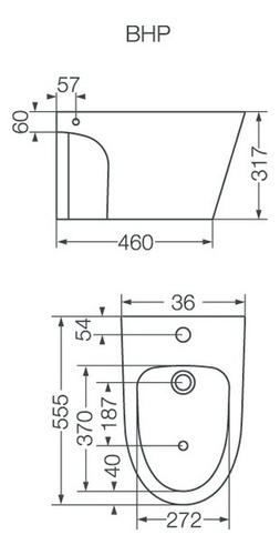 Sanitarios Ferrum Bidet Marina De Colgar 1 Ag Blanco Foschia