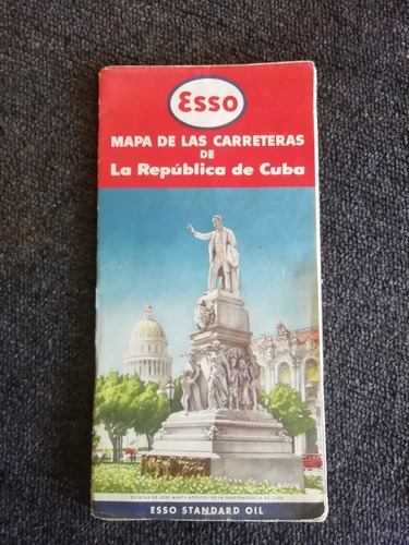 Mapa Guía De Carretera Esso República De Cuba 