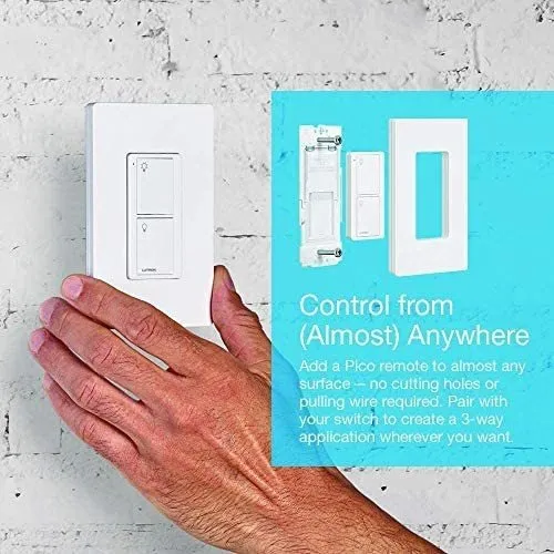 Lutron Caseta Smart Switch Kit Con Mando A Distancia | 3 Vía