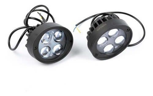 Juego Faros Moto Auxiliar 4 Led 12v 10w Luxled - En Xero 