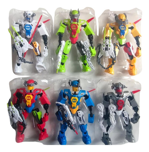 6 Robots Armables Earth Heroes  Combinables 