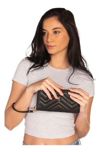 Imagen 7 de 7 de Cartera Hpc Polo En Textura Zigzag Y Logo De La Marca