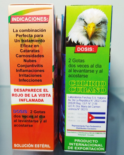 Colector toma una foto Generosidad Gotas Colirio Cubano X2 Und 14ml | Cuotas sin interés