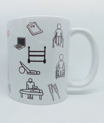 Imagem 3 de 4 de Caneca Personalizada Profissão Fisioterapia - Fisioterapeuta