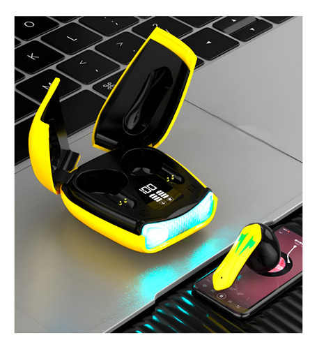Auriculares Inalámbricos Bluetooth Y Luces Universo Binario