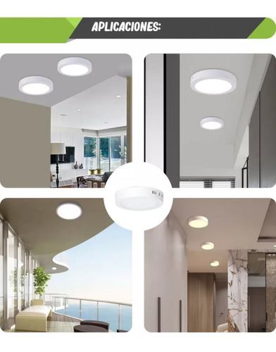 Imagen 4 de 8 de Panel Led 18w Sobreponer. Alta Calidad 100% Aluminio X 5unid