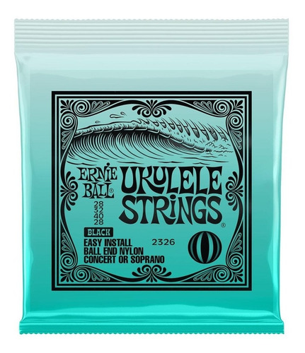 Imagem 1 de 4 de Encordamento Ernie Ball Ukulele Soprano Concert 2326 Usa