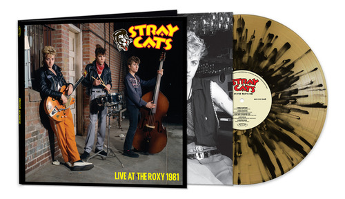Stray Cats Live At The Roxy 1981 - Lp Gold/black Splatter