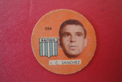Figuritas Sport Año 1960 Sanchez 206 Racing Club