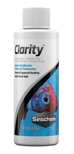 Seachem Clarity 100ml - Clarificante P Água Doce E Salgada