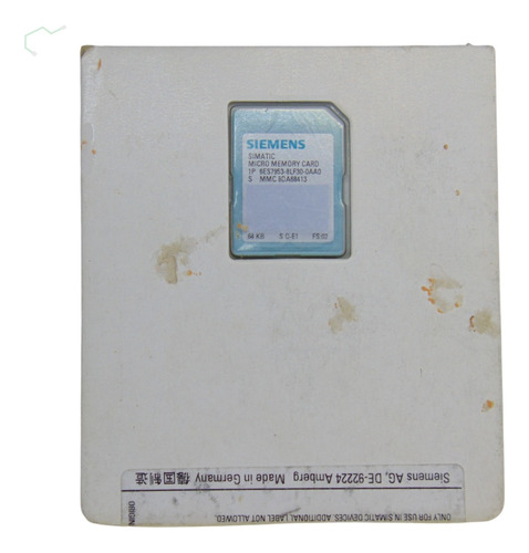 Siemens Micro Memory  Card 64kb 6es7953-8lf30-0aa0 Novo