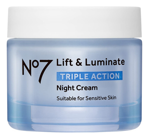 Crema De Noche Lift And Luminate De No7, 1.6 onzas Liquidas