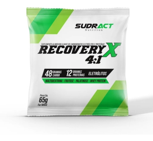 Recovery X 4:1 - 10 Sachês De 65g Chocolate - Sudract