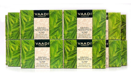 Vaadi Herbals Jabn En Barra De Hojas De Neem, Totalmente Nat