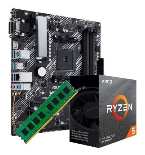 Combo Actualizacion Pc Amd Ryzen 5 3600 + 8gb + Mother B450