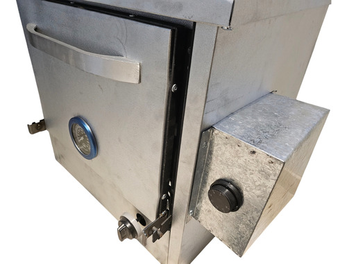 Horno Pizzero Eléctrico Dual 3 Moldes Bajo Consumo Azul Claro