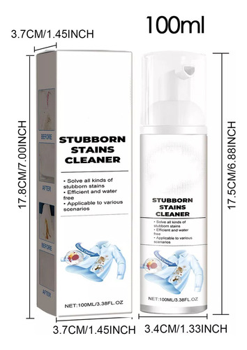 Spray De Lavado En Seco Para Ropa Quitamanchas Agente De Lim