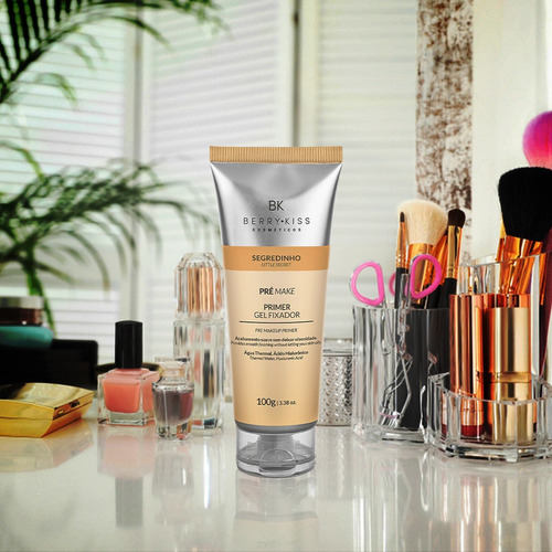 Imagem 2 de 4 de Gel Facial Fixador De Maquiagem Primer Segredinho Berry Kiss