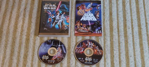 Star Wars - Iv - V - Vi - 3 Dvd Duplos 6 Discos. Remasters.
