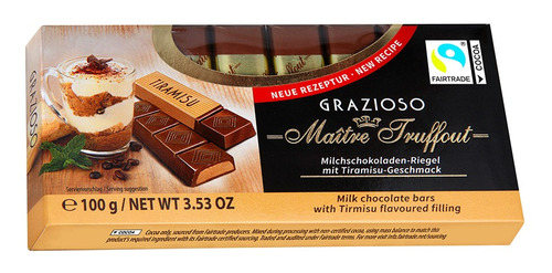 Chocolate Maître Truffout Grazioso Relleno De Tiramisú 100 G