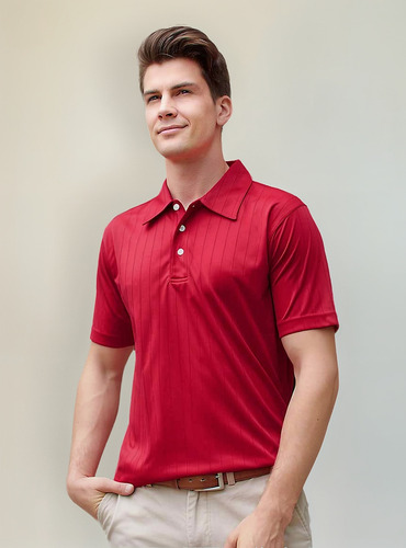 Playera Polo Lisa Con Diseño Para Caballero