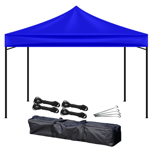 Gazebo 3x3 Metros Autoarmable Plegable De Exterior Azul