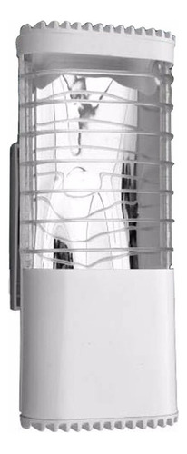 Luminária Aletada Para Lâmpada Compacta Branca Cor Branco 110v/220v (bivolt)
