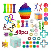 Comprar Juego Sensorial Fidget Cube Pop It 48 Piezas