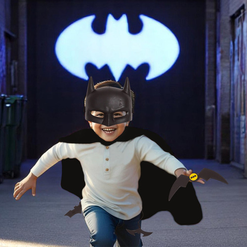 Fantasia Infantil Batman Máscara E Capa 9521 Rosita