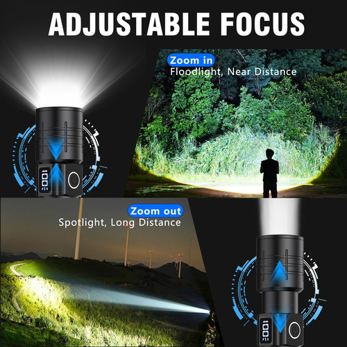 Linterna Led De Netcan, Linterna Táctica Súper Brillante De