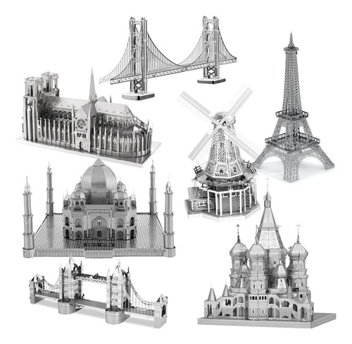Rompecabezas De Metal 3d Hecho A Mano Para Construir La Torr