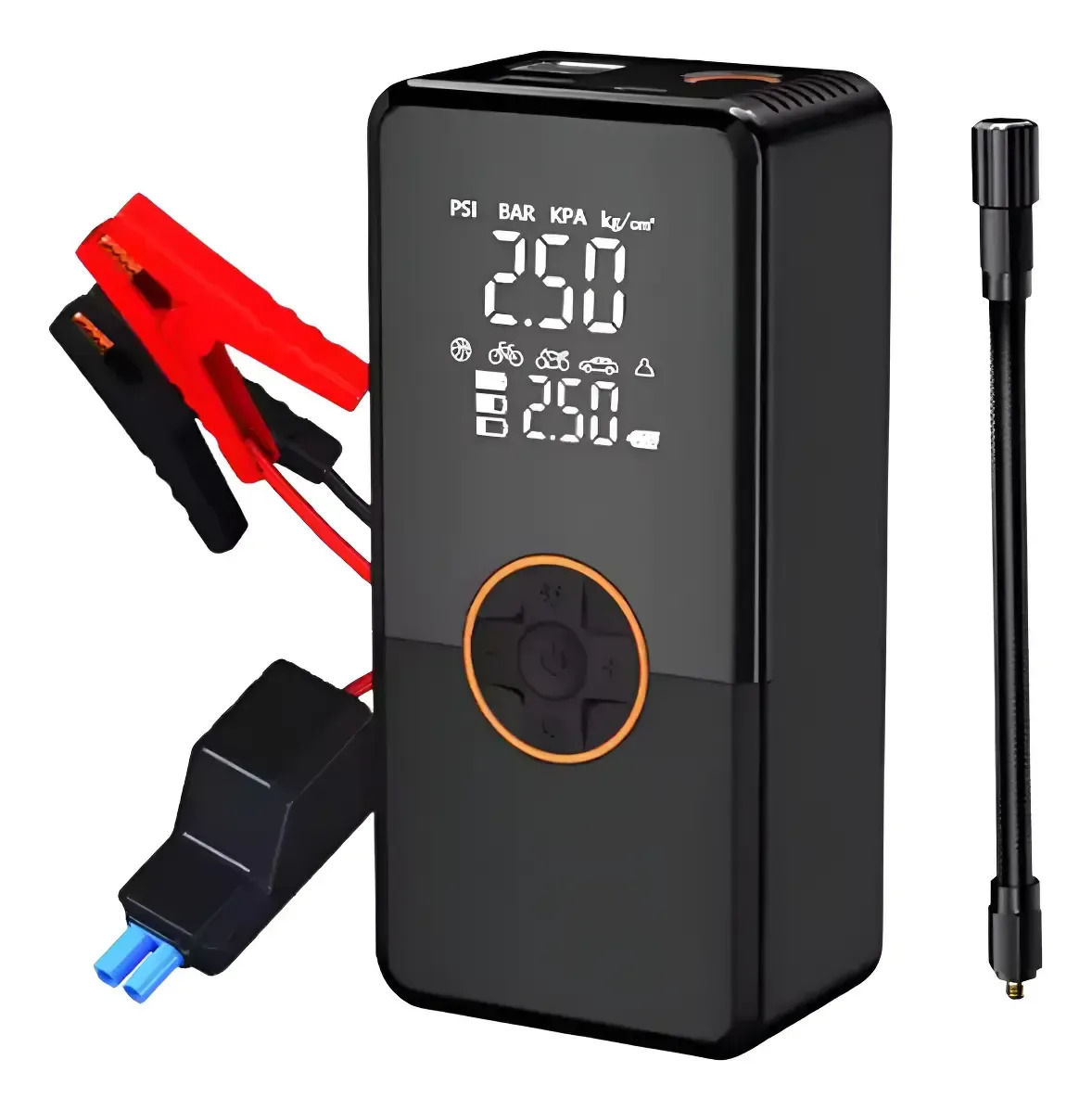 Compresor Arrancador Batería Powerbank Linterna Emergencias Lambotech C-005