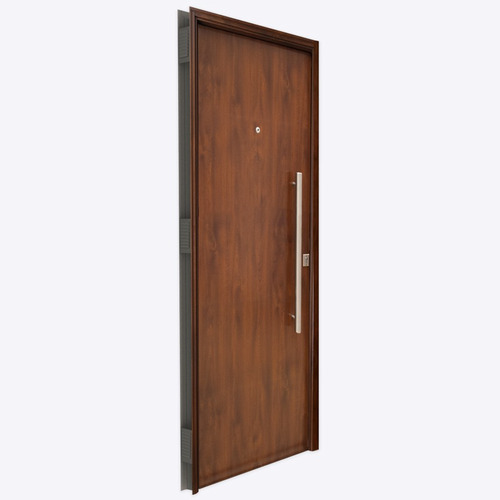  Puerta Simil Madera Foliada Pavir 49 Lisa 80x200 Seguridad