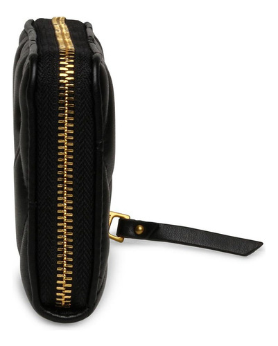 Wallet Brams Black Gold Steve Madden Bags Color Negro Diseño de la tela Liso