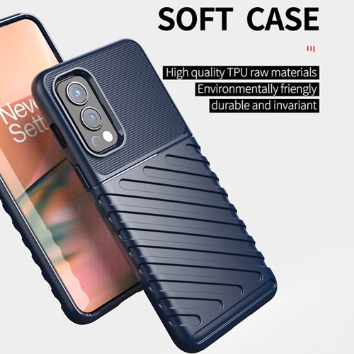 Funda De Tpu Suave Thunderbolt Negra For Oneplus Nord 2 5g