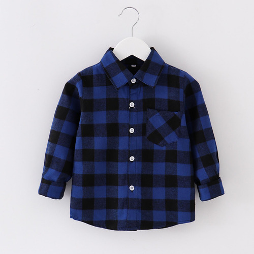 Abrigo Para Niños Pequeños, Camisa, Chaqueta, A Cuadros, Man