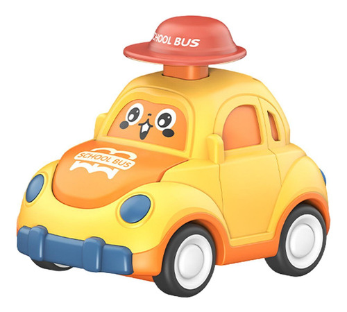 2 Lindo Coche De Juguete Push And Go, Regalo De Amarillo