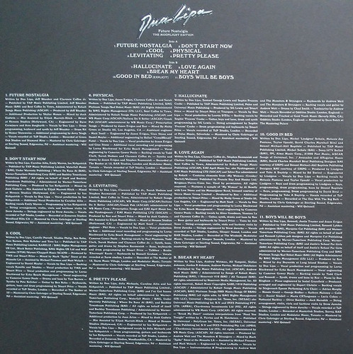 Dua Lipa Future Nostalgia Moonlight Edition Vinilo Doble